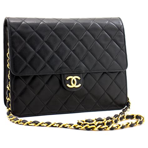 chanel petit sac bandoulière|Chanel lambskin bag.